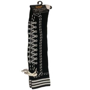 Knee high shoelace sneaker socks